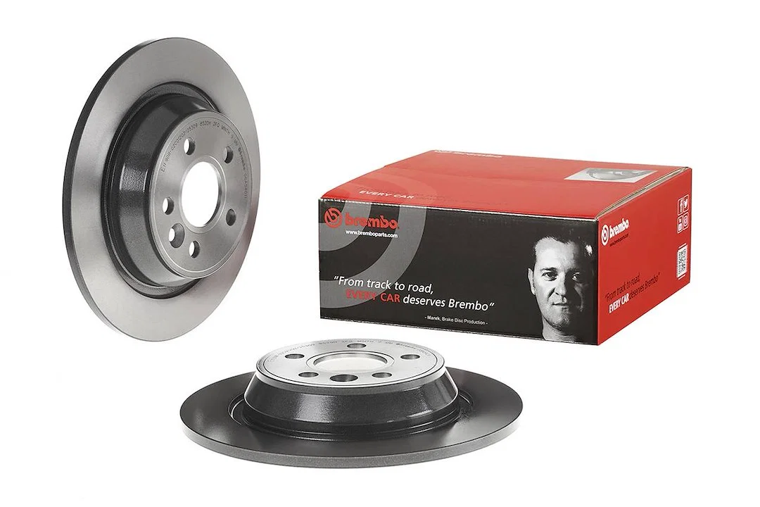 08A54011C02 – BREMBO Brake Rotor, Solid One Piece Design Wheel Bolt Pattern 5 x 107.95 Millimeter 302 Millimeter Diam...